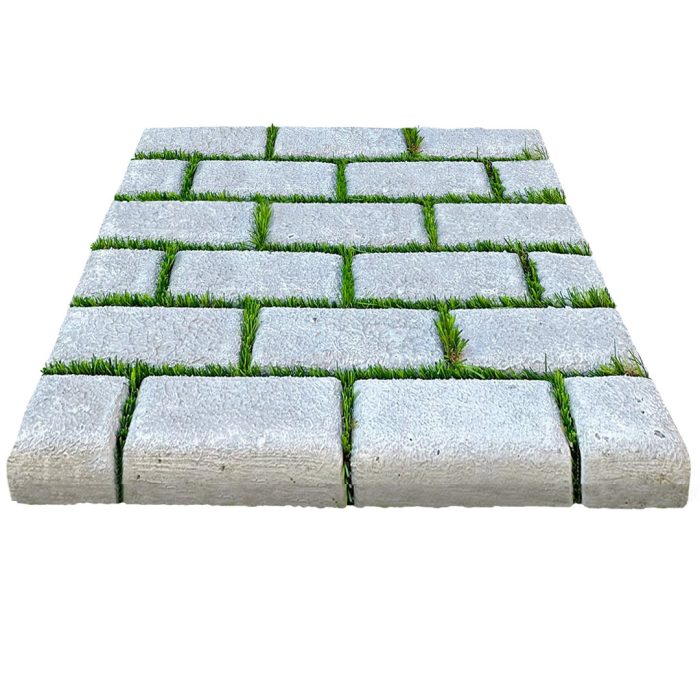 Adoquín Modular Hilera 50x50cm con Pasto