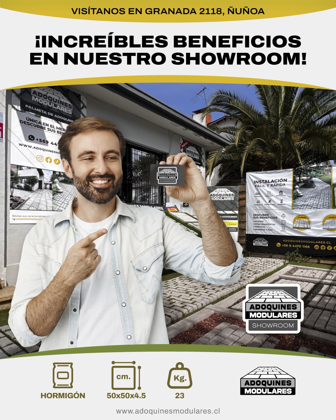 Promociones en nuestro showroom - Adoquines Modulares