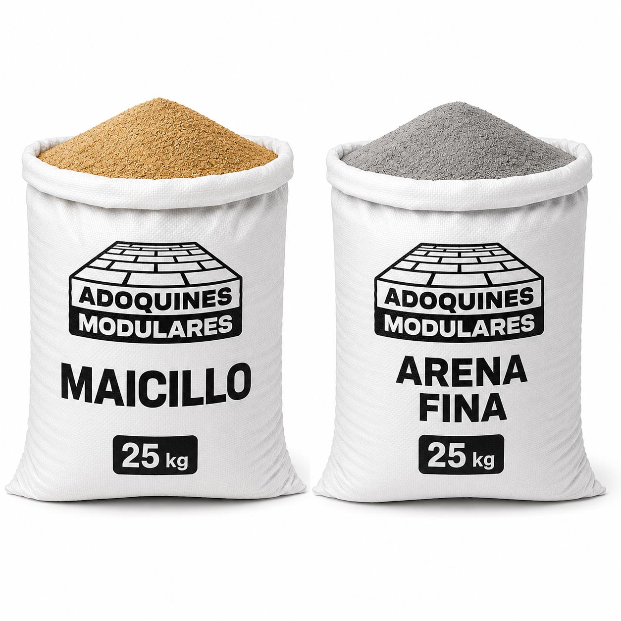 Maicillo y Arena Fina para instalación de Adoquines Modulares