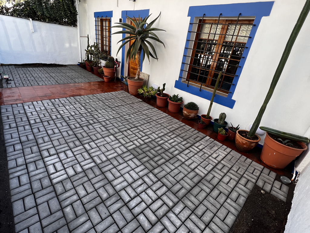 Proyecto de terraza con Adoquines Modulares modelo Bloque