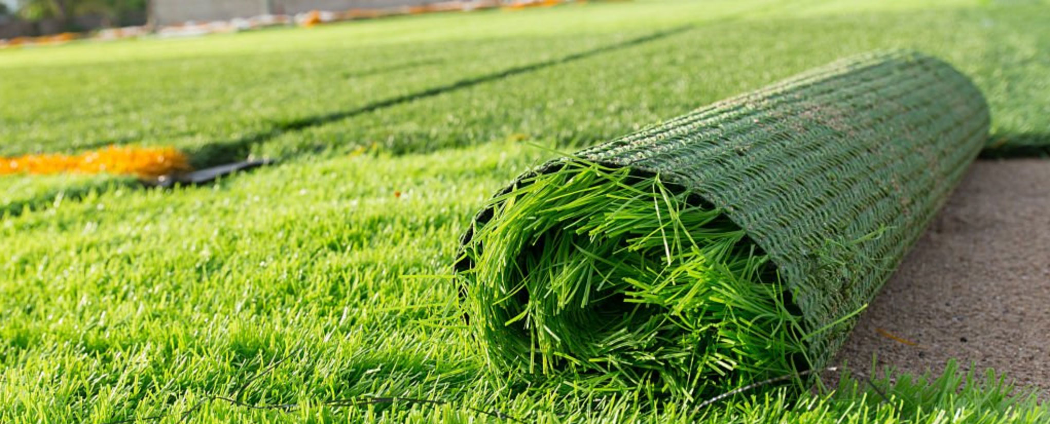 Pasto artificial Premium de 40 mm instalado